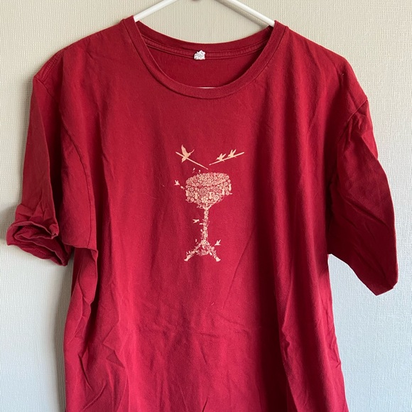 Red nature drum tee - Picture 1 of 1